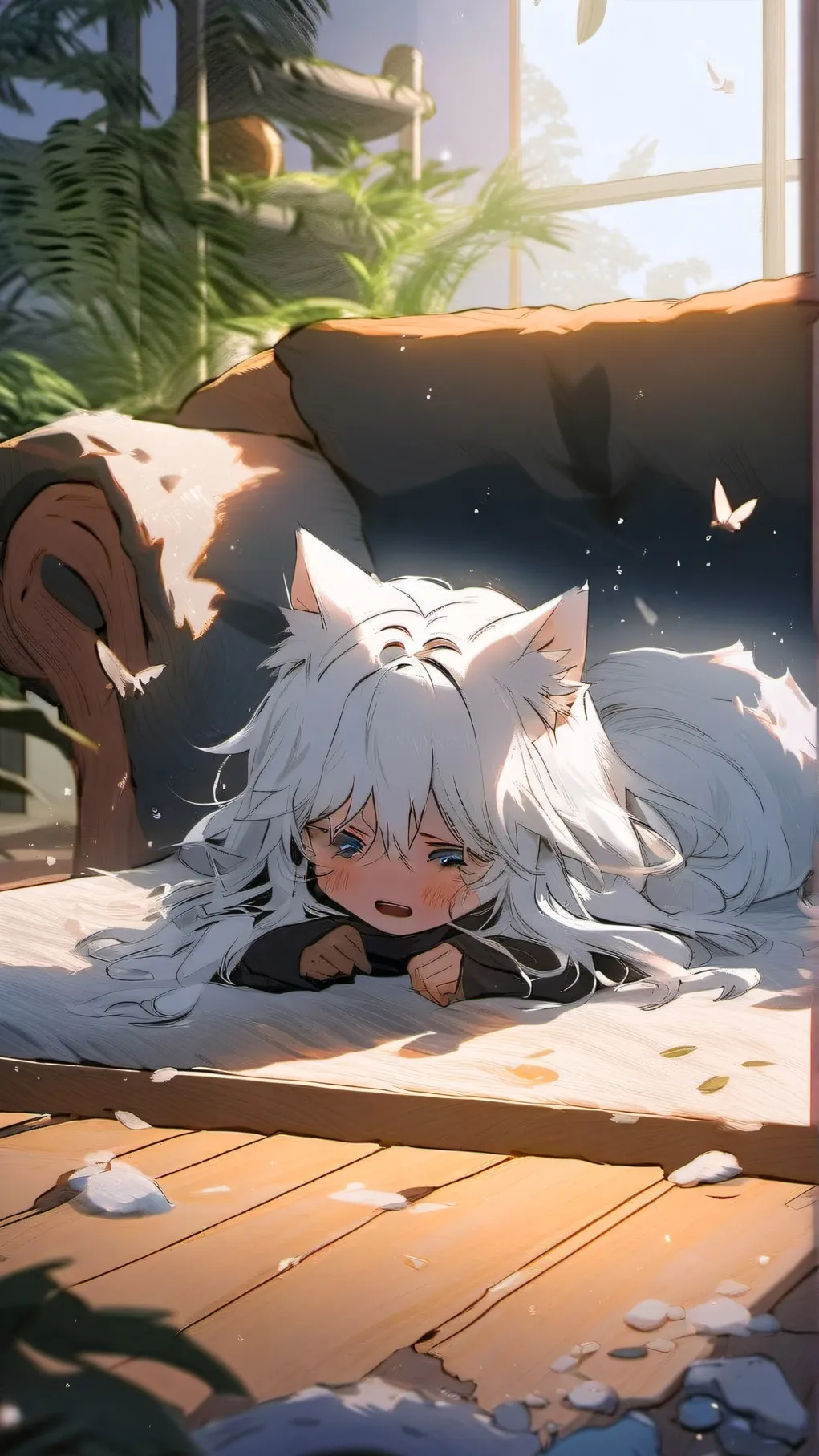 ai character: snowball background