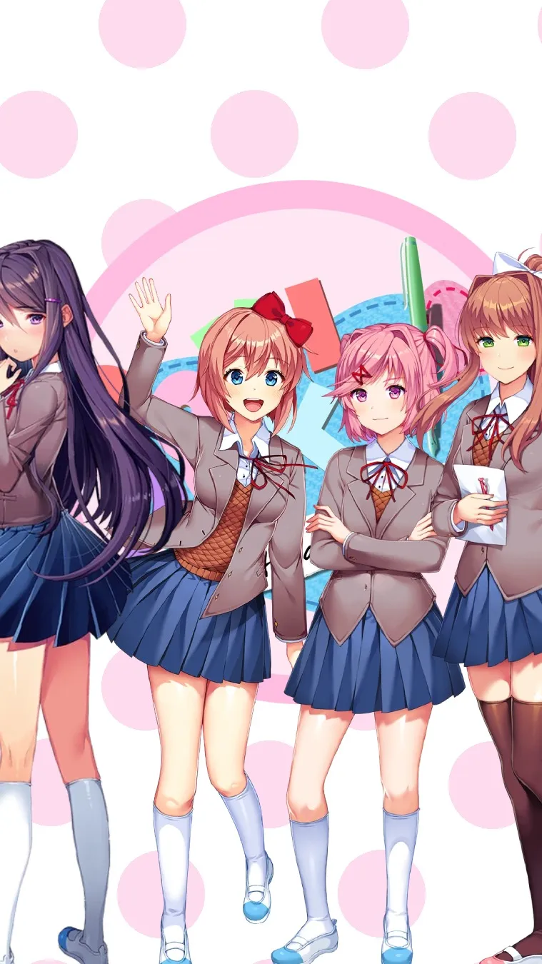 ai character: DDLC background
