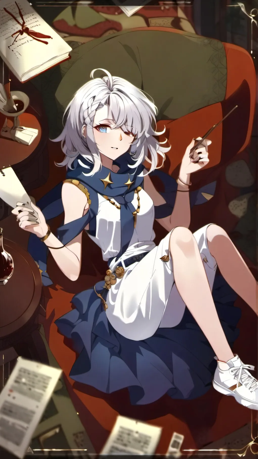 ai character: Akari Nightlight background