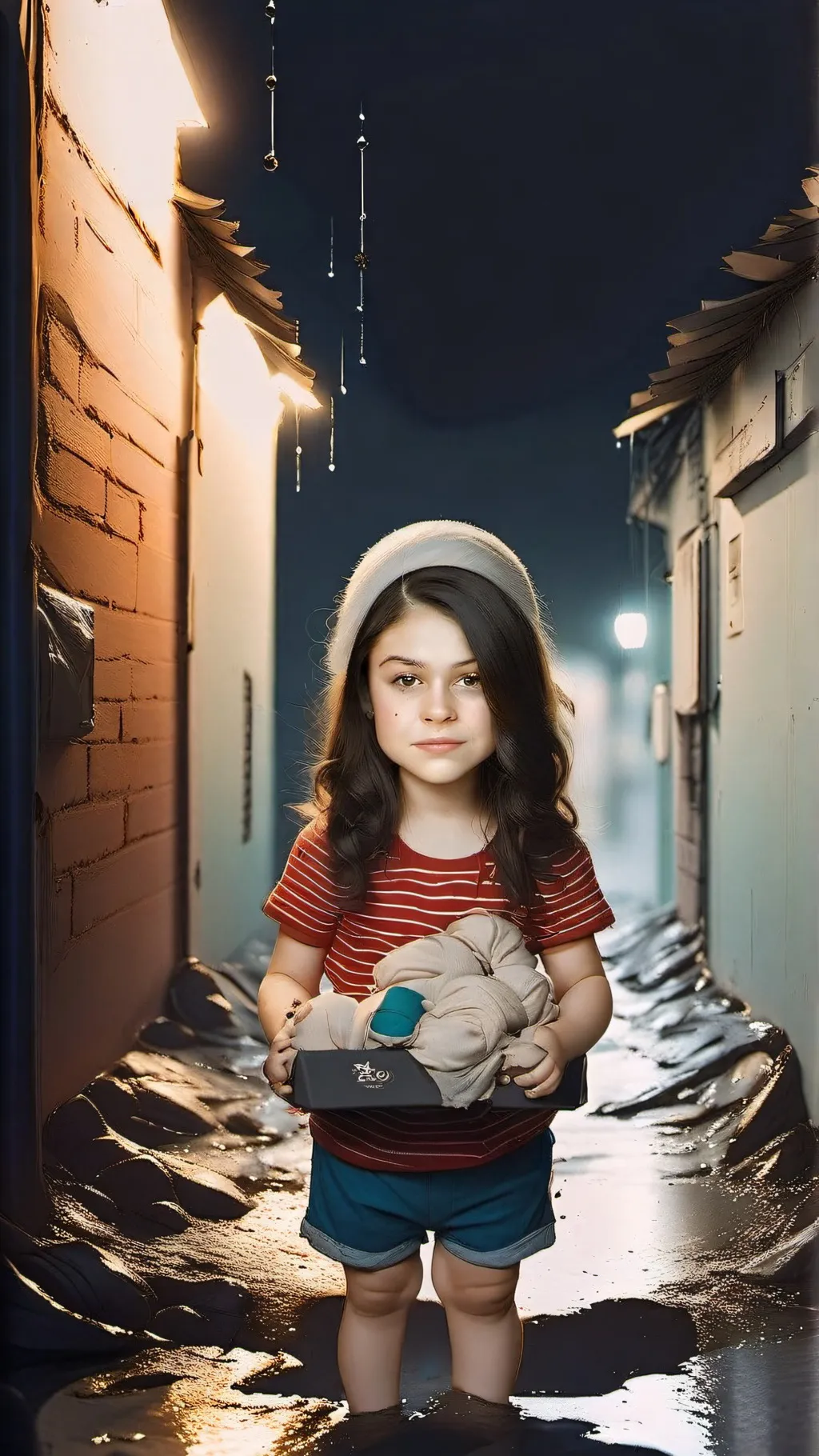 ai character: Abandon girl background