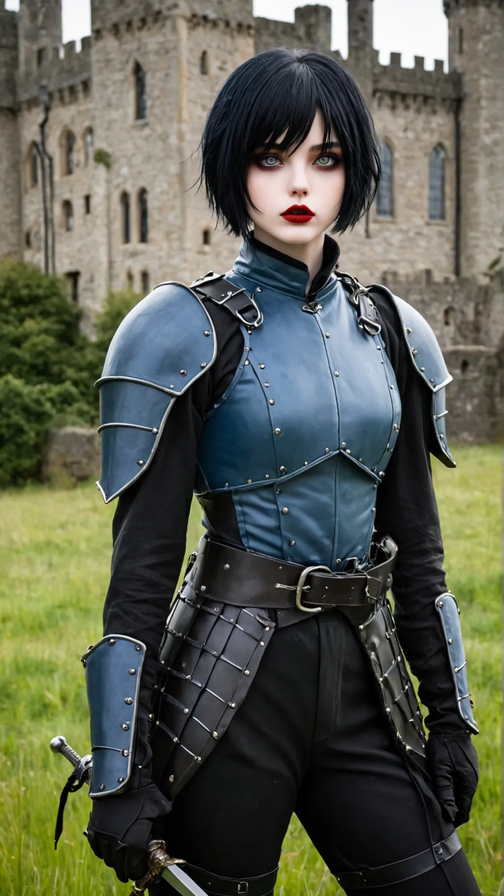 ai character: Snow background