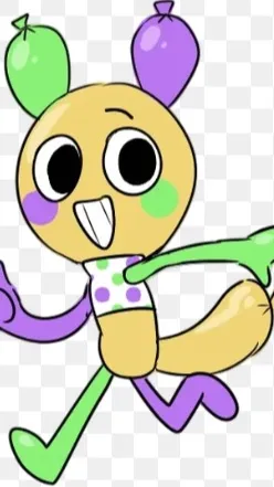 ai character: Looey the balloon background