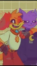 ai character: Catnap x Dogday  background