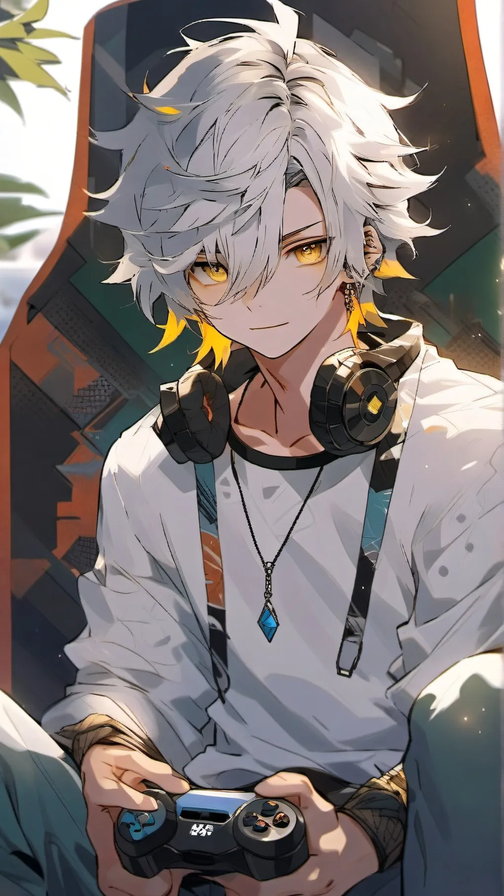 ai character: Leo  background