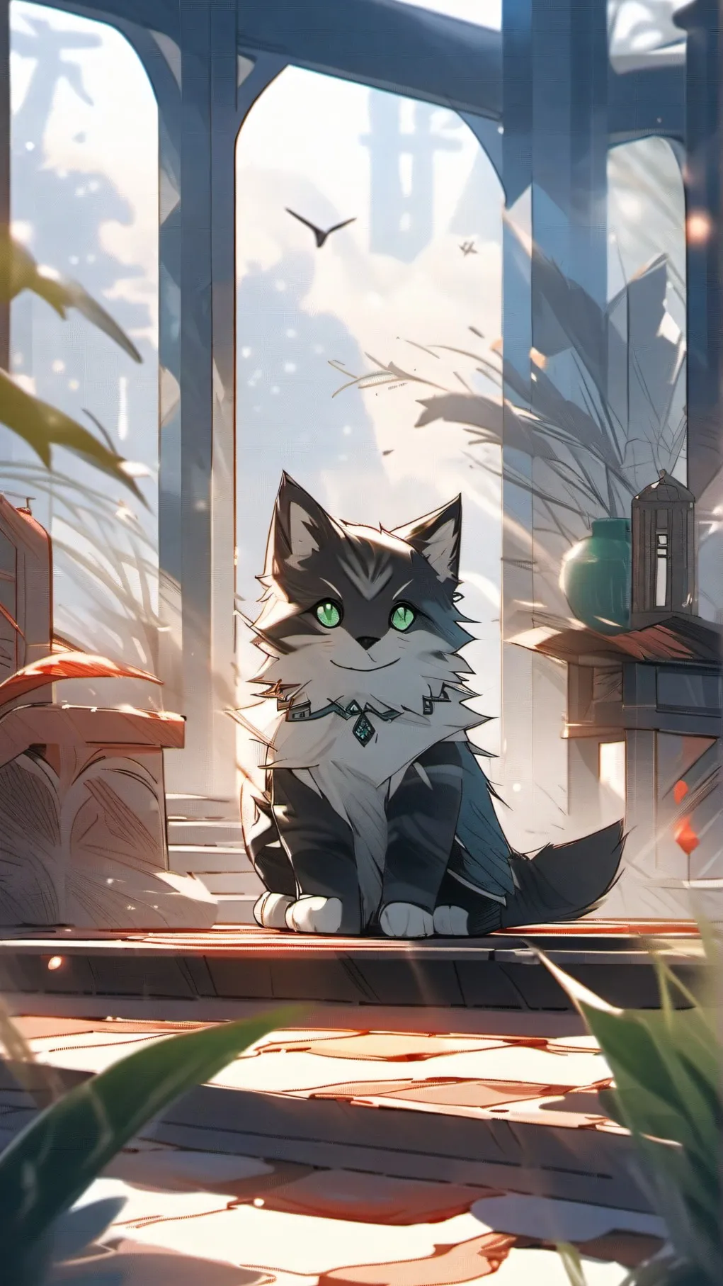 ai character: Kitten background