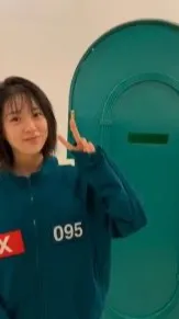 ai character: MHA & squid game background