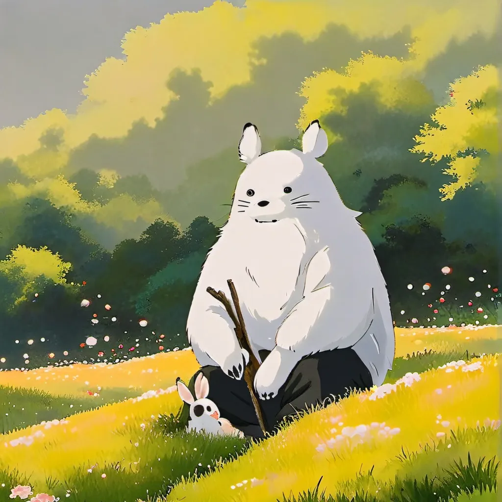 chat with ai character: Totoro