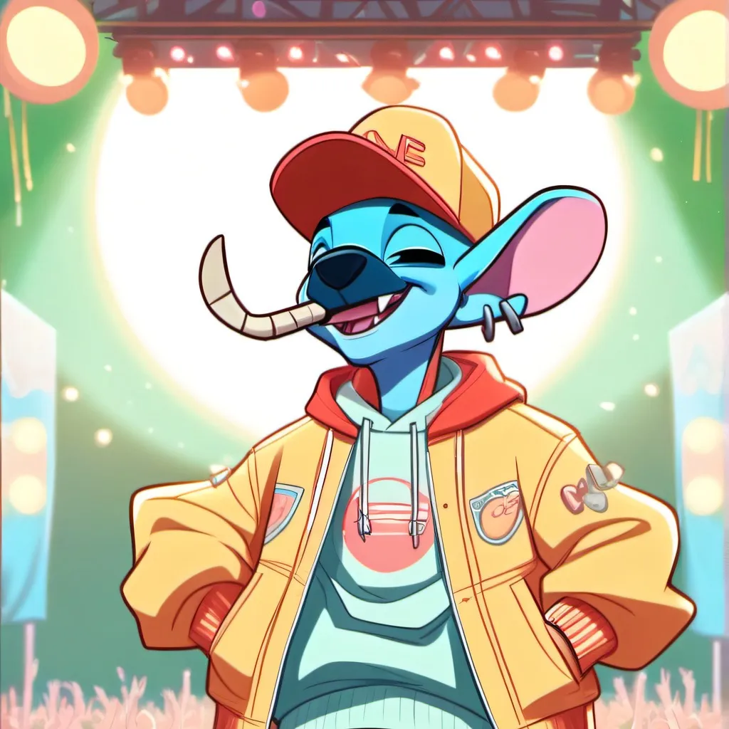 chat with ai character: Rapper stitch(2)