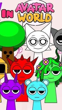 ai character: Sprunki World background