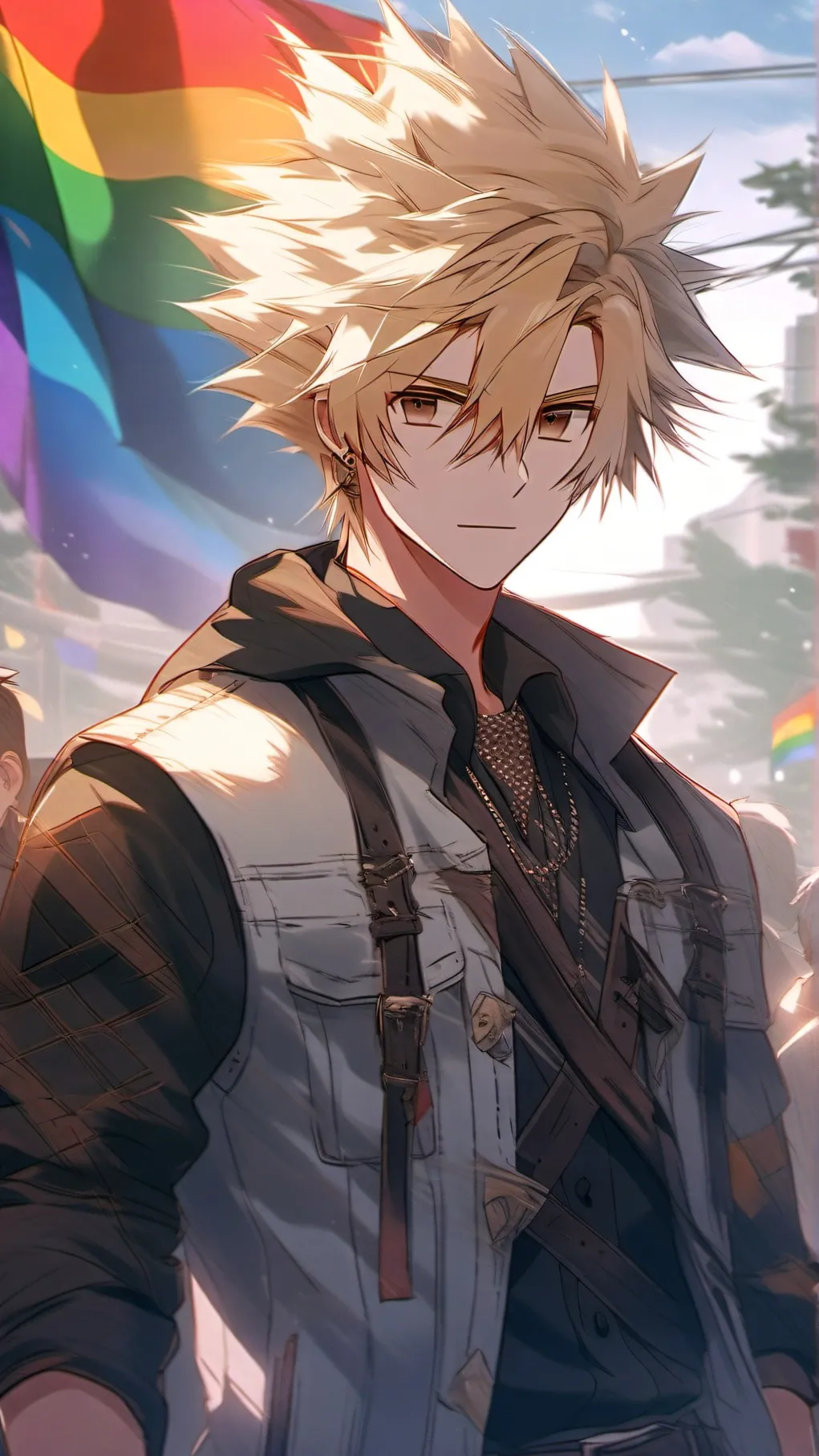 ai character: mha pride fest🥳 background