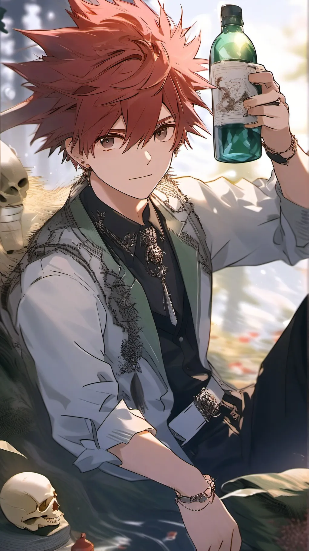 ai character: MHA spin da bottle background