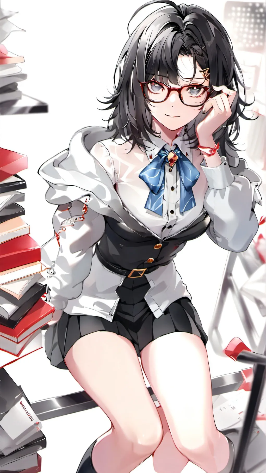 ai character: anna she is a spoi background