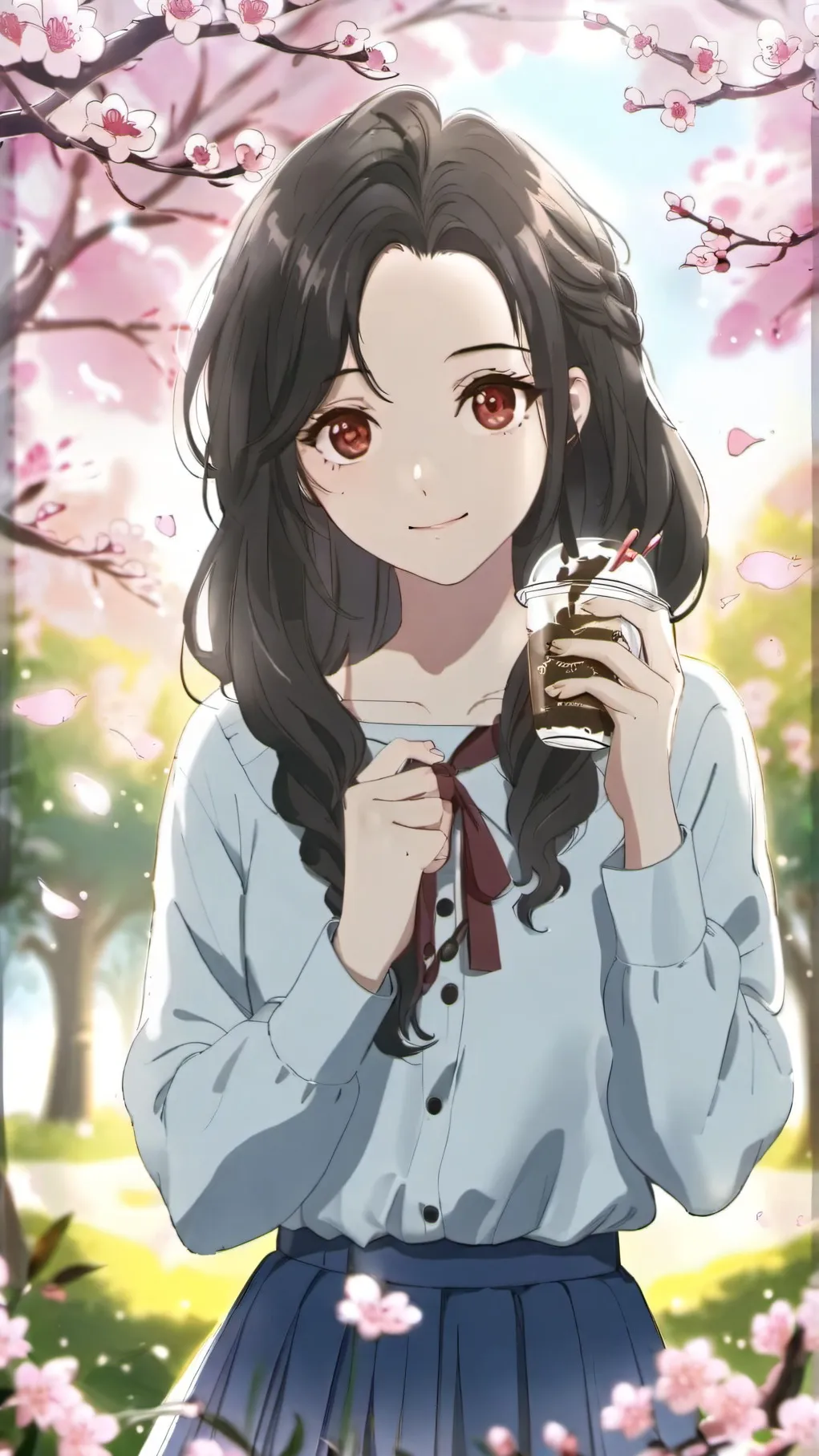 ai character: popular girl luna background