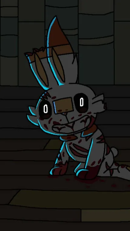 ai character: Rejected Scorbunny background