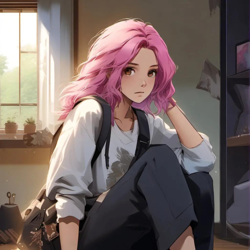 chat with ai character: Depressed Mina...