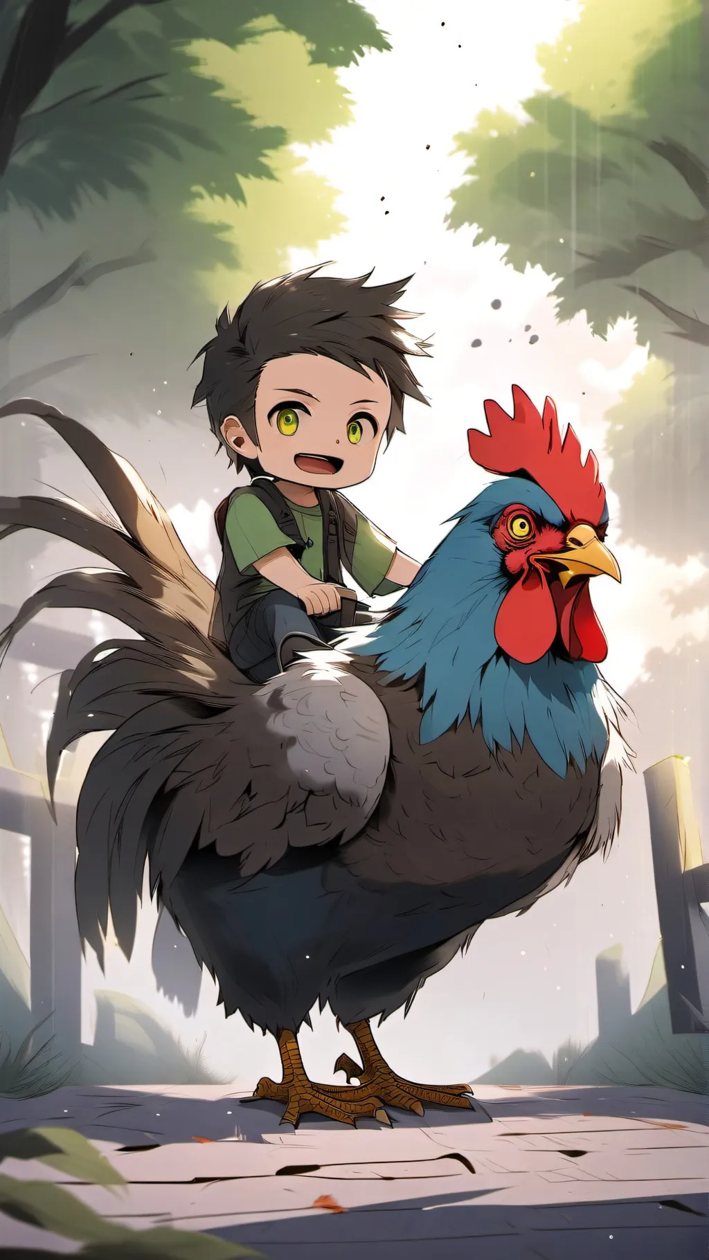 ai character: Mc movie theater background