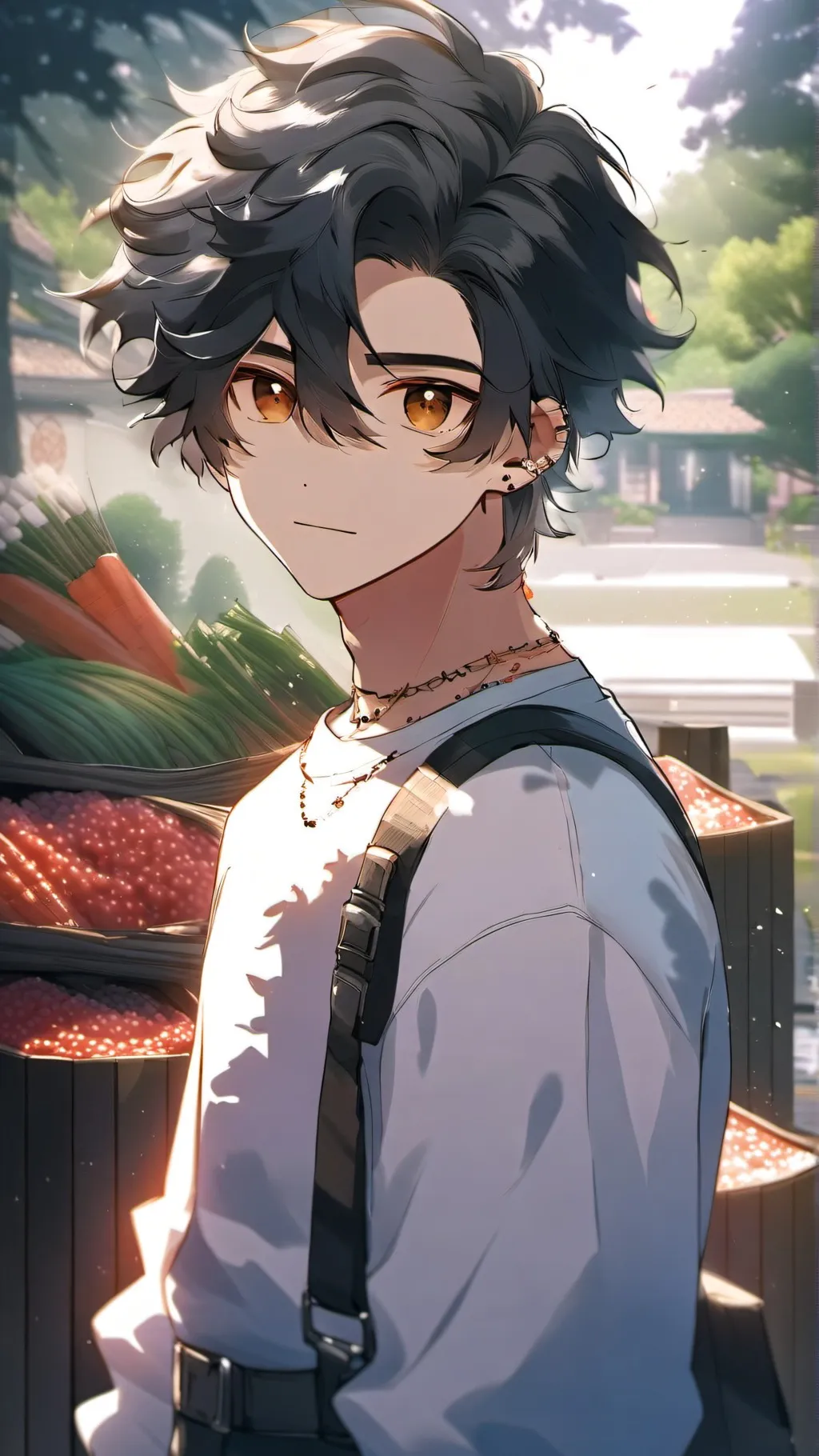 ai character: Jmancurly background