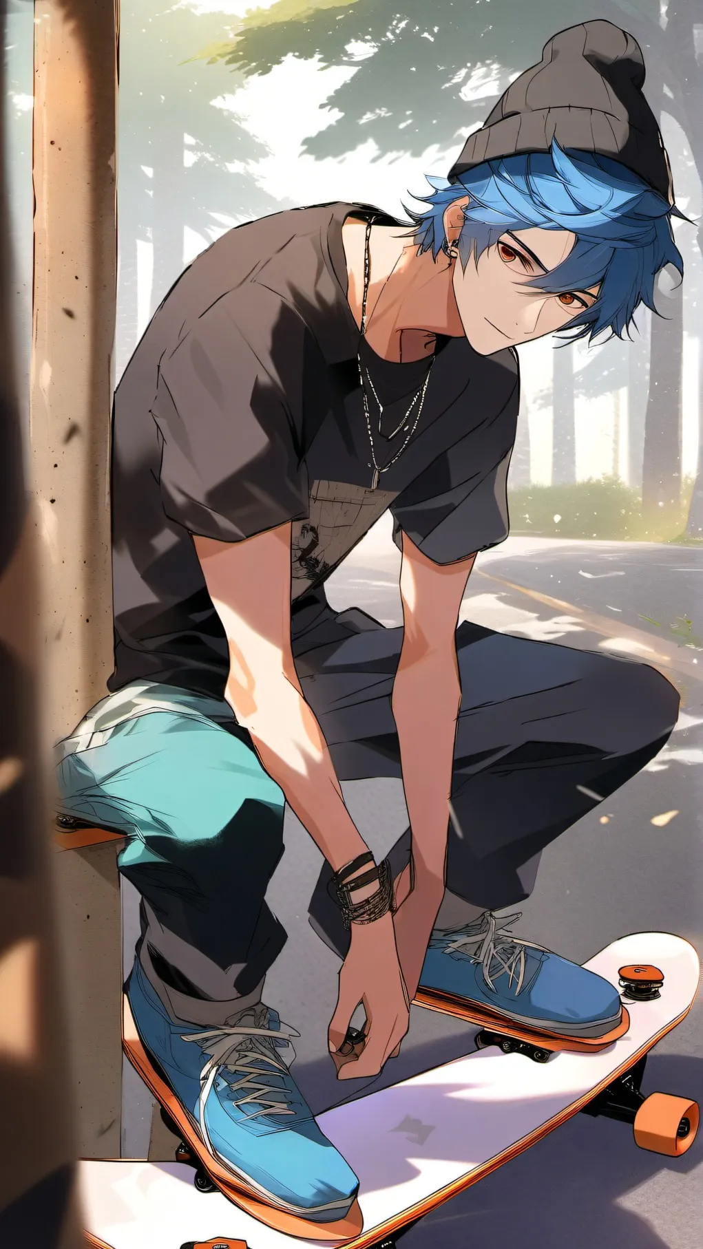 ai character: ashton background