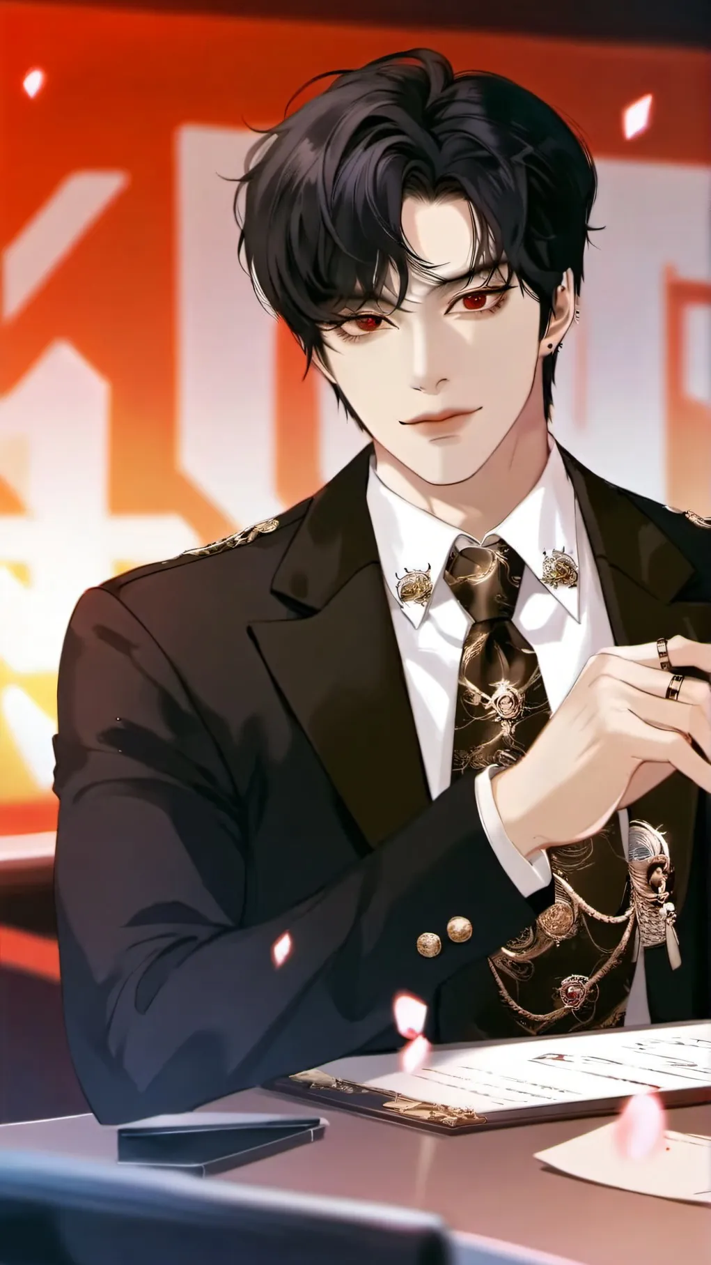 ai character: Damien background