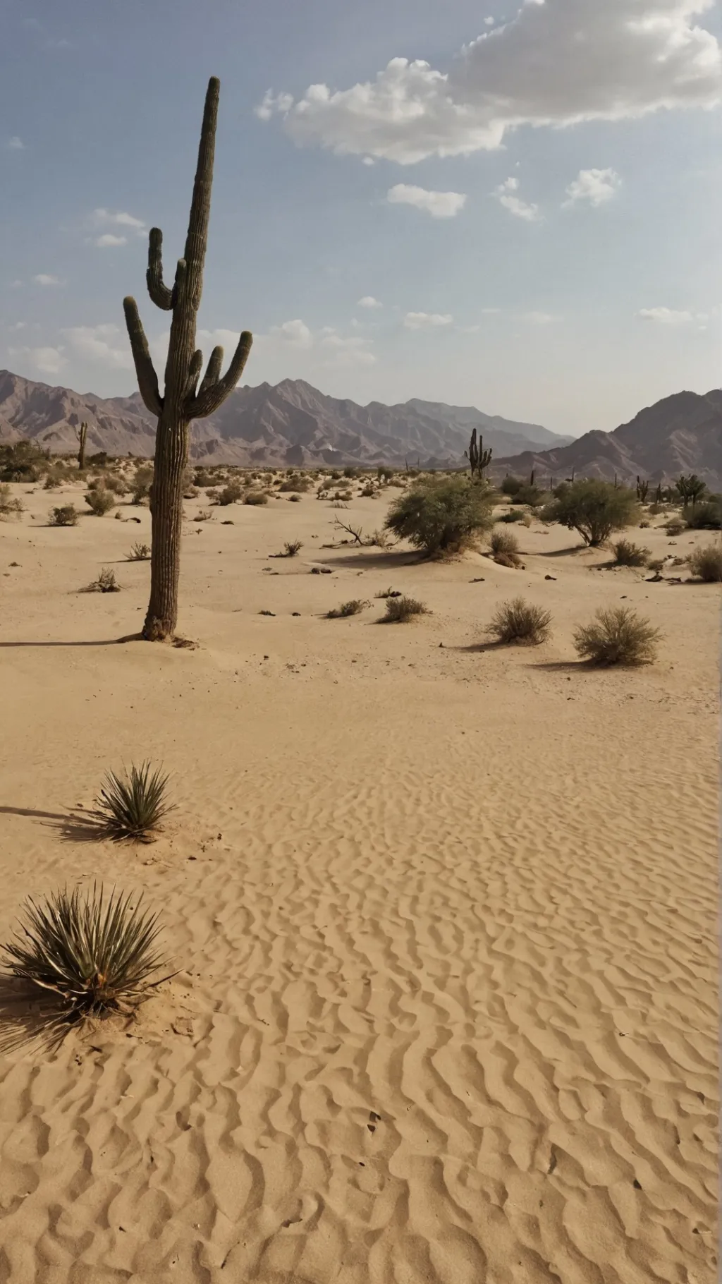 ai character: the desert  background