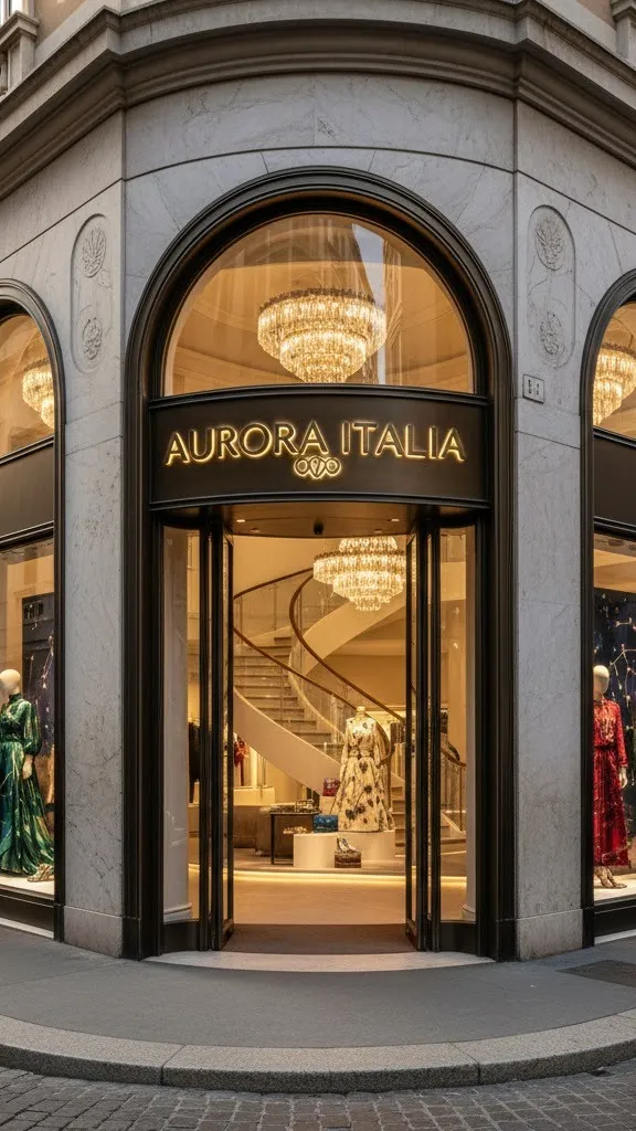 ai character: Aurora Italia background