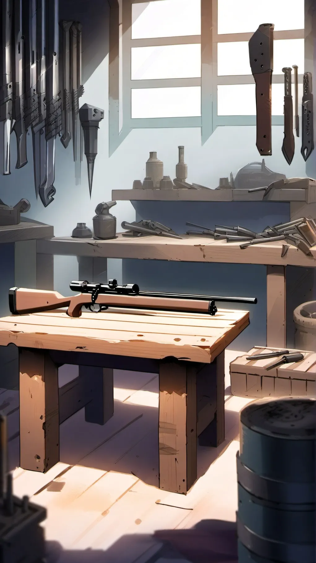 ai character: pew pew background