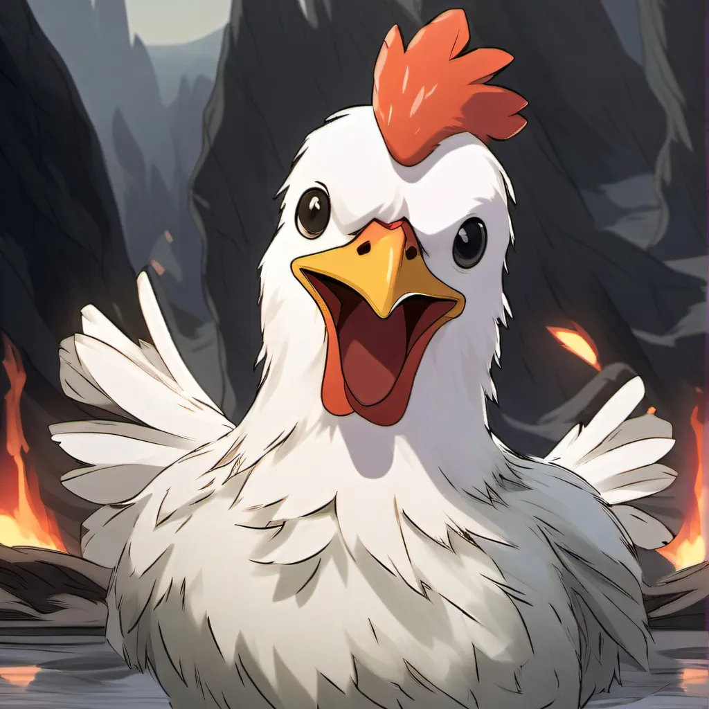 chat with ai character: Lava Chicken