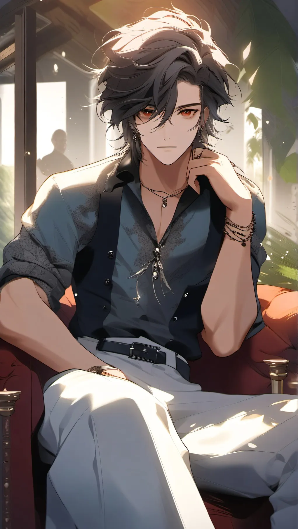 ai character: mark background