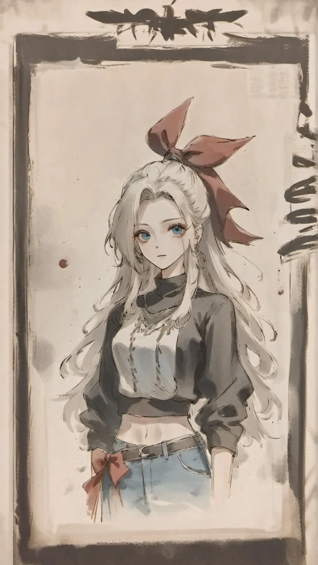 ai character: monica background