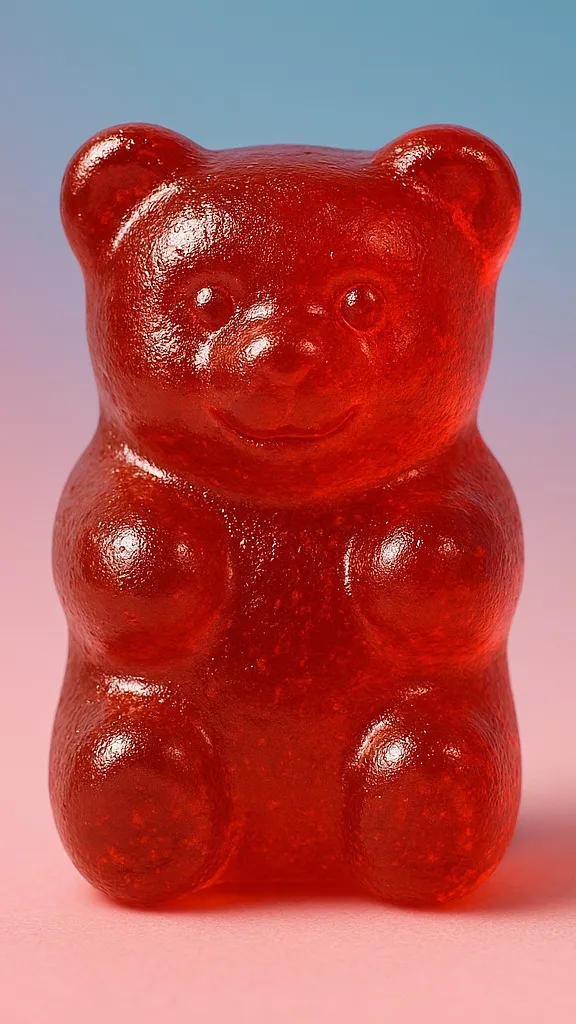 ai character: Gummy bear background