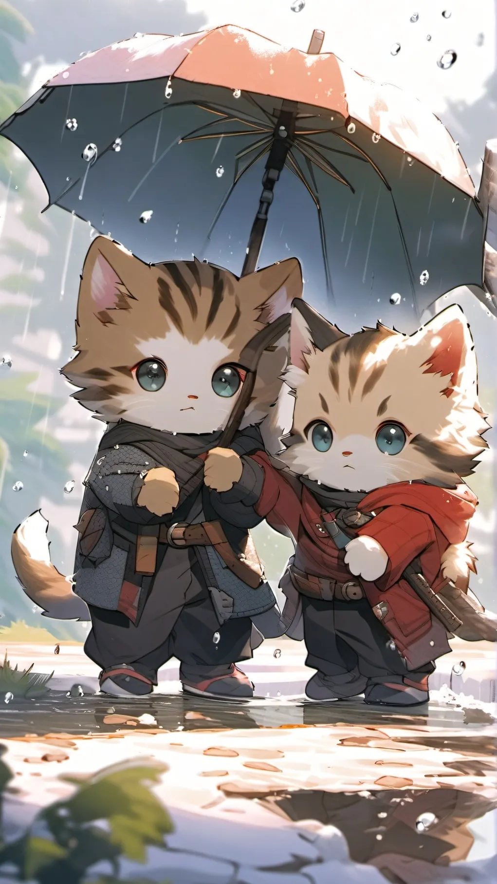 ai character: cat muzan+uppermoo background