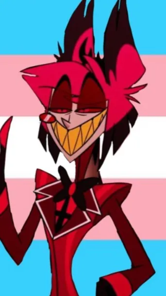 ai character: Trans Alastor🦌📻 background