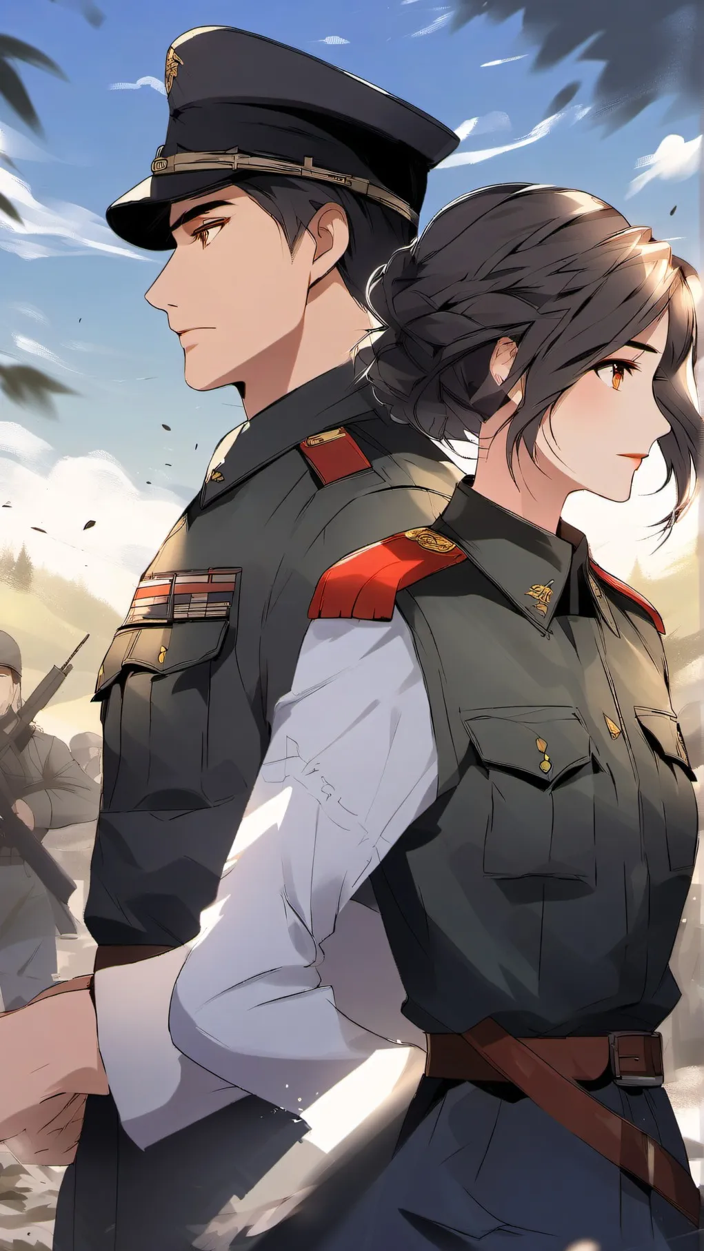 ai character: Hybrid War Three background