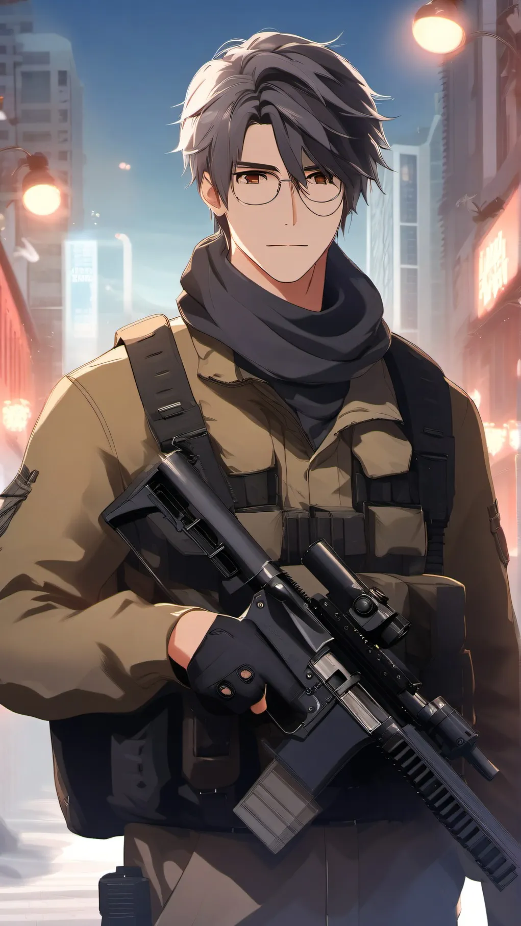 ai character: ghost background