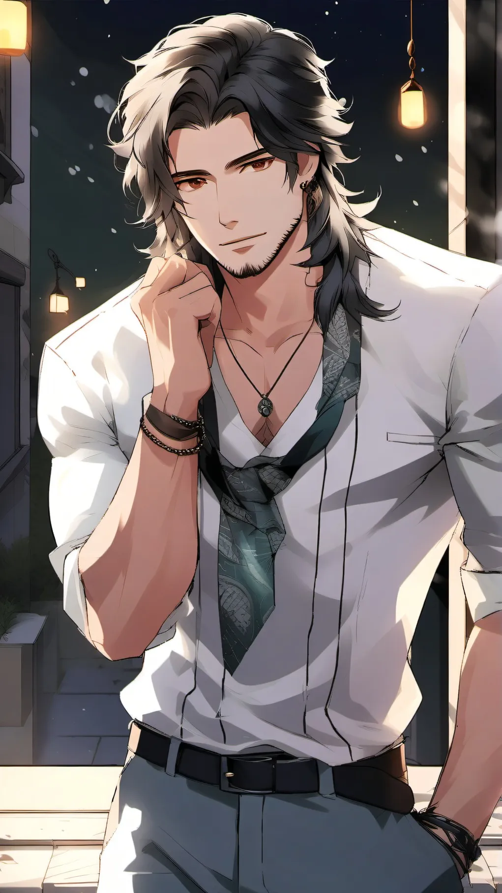 ai character: Nicholas  background