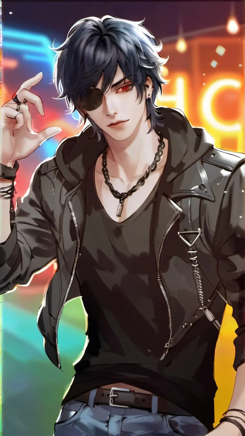 ai character: ₊✩‧₊˚౨ৎ˚₊✩‧₊Damien background