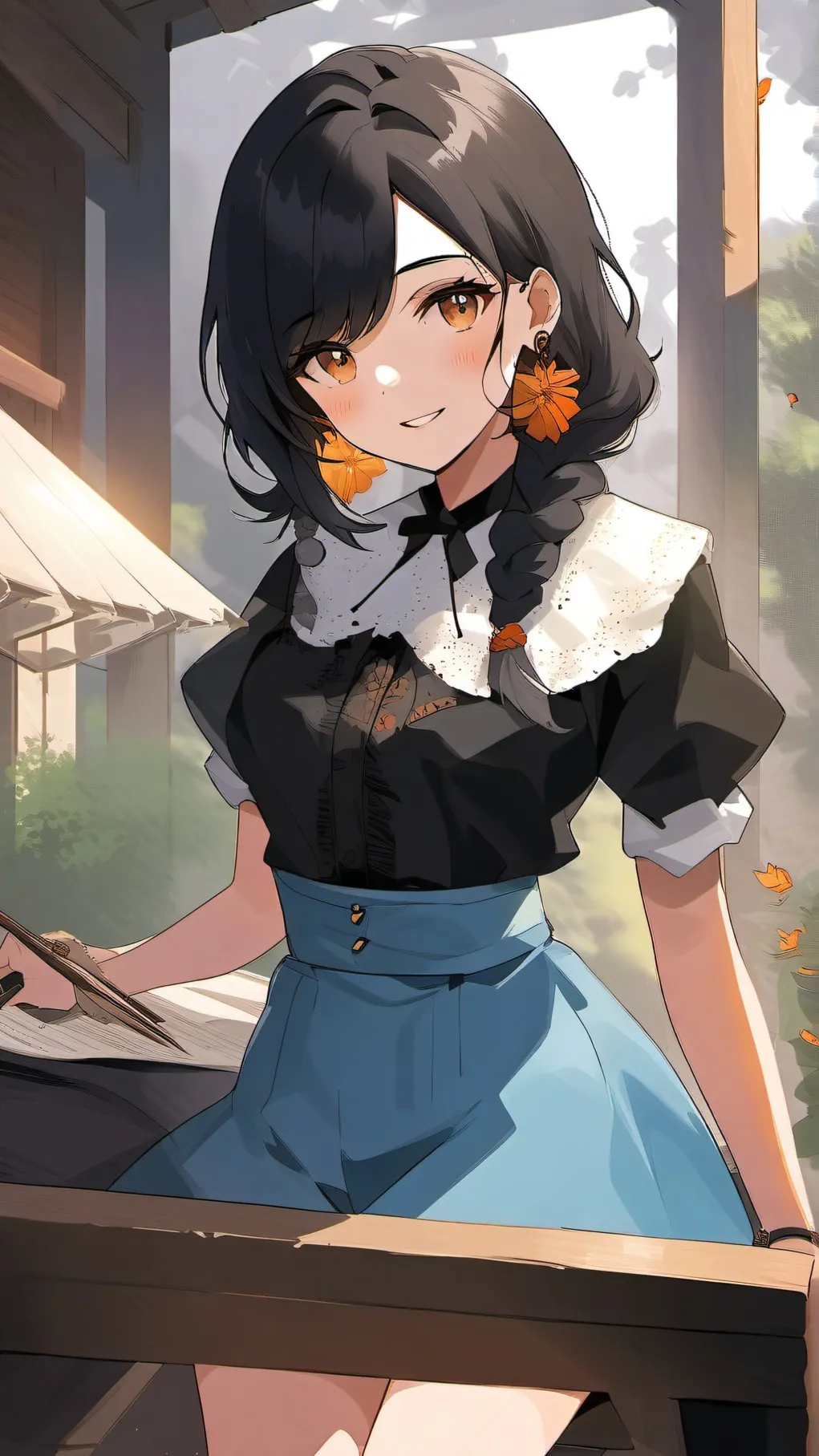 ai character: Luck(solarballs) background