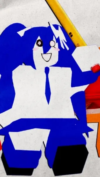 ai character: DIVA DAYO (miku) background