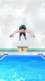 ai character: Mha pool training background