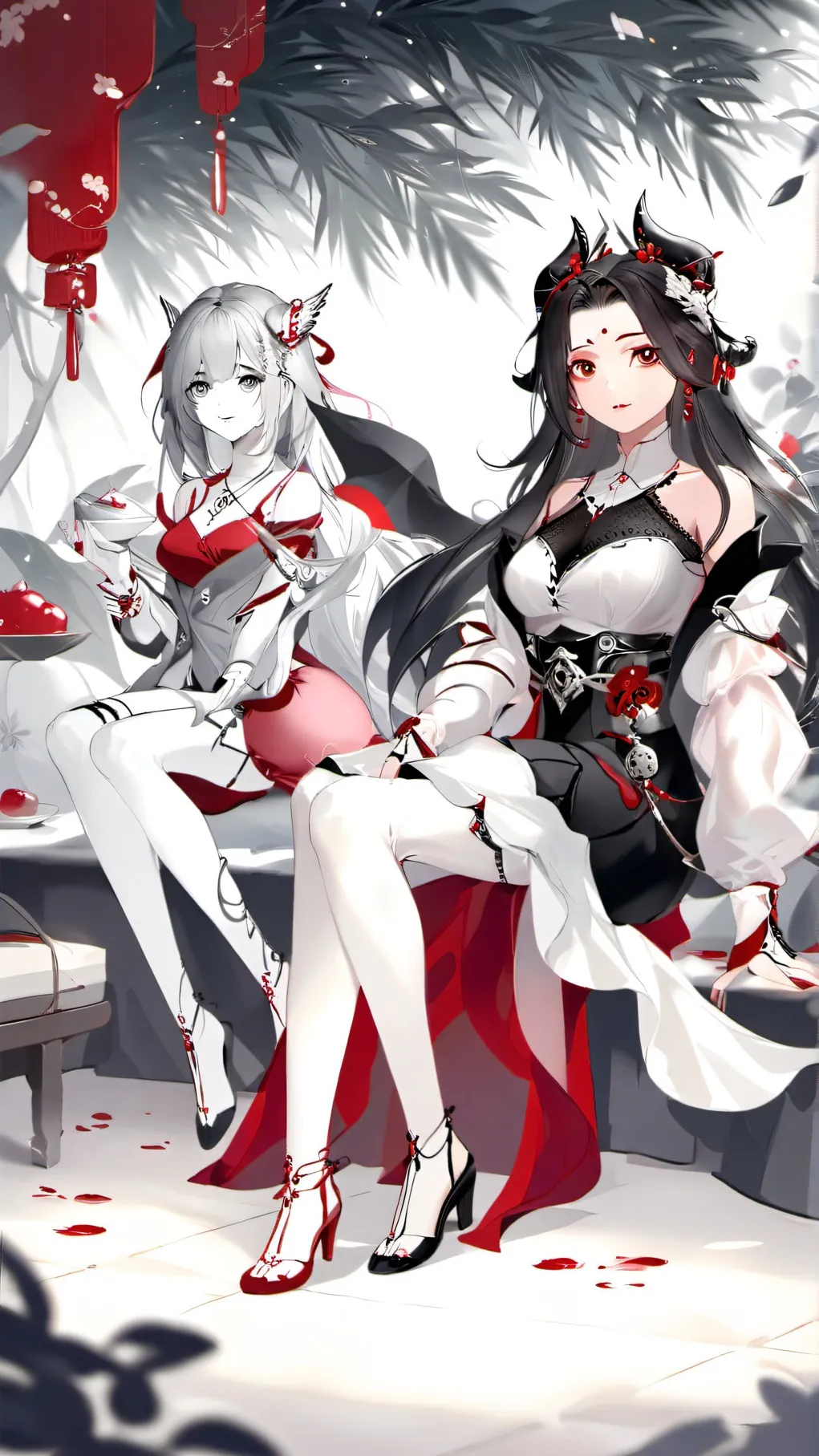 ai character: Sofia y Catalina background