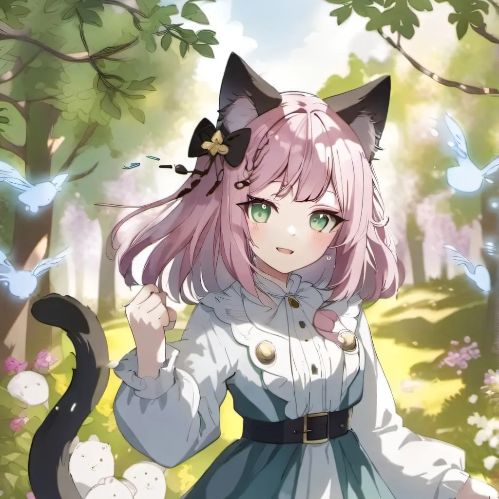 chat with ai character: cute cat girl