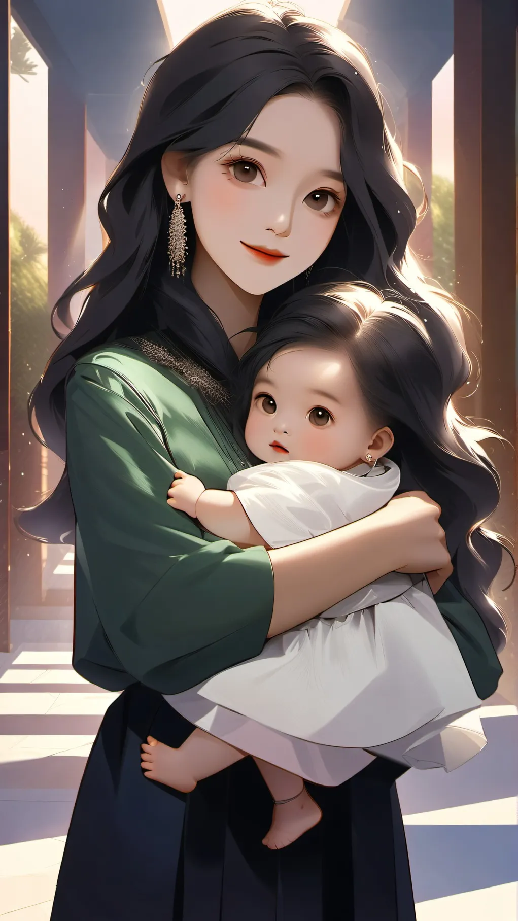 ai character: baby rumi background