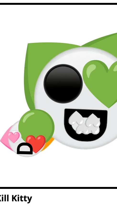 ai character: help emoji cat background