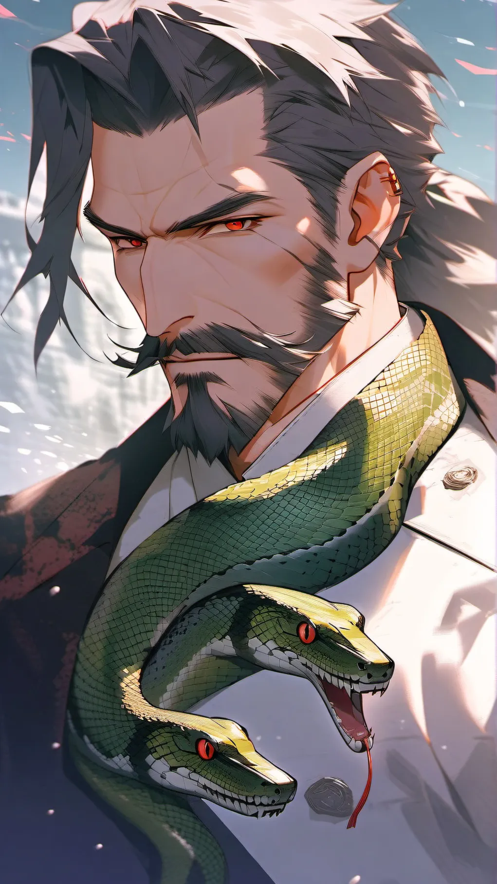 ai character: stalin as a demon background