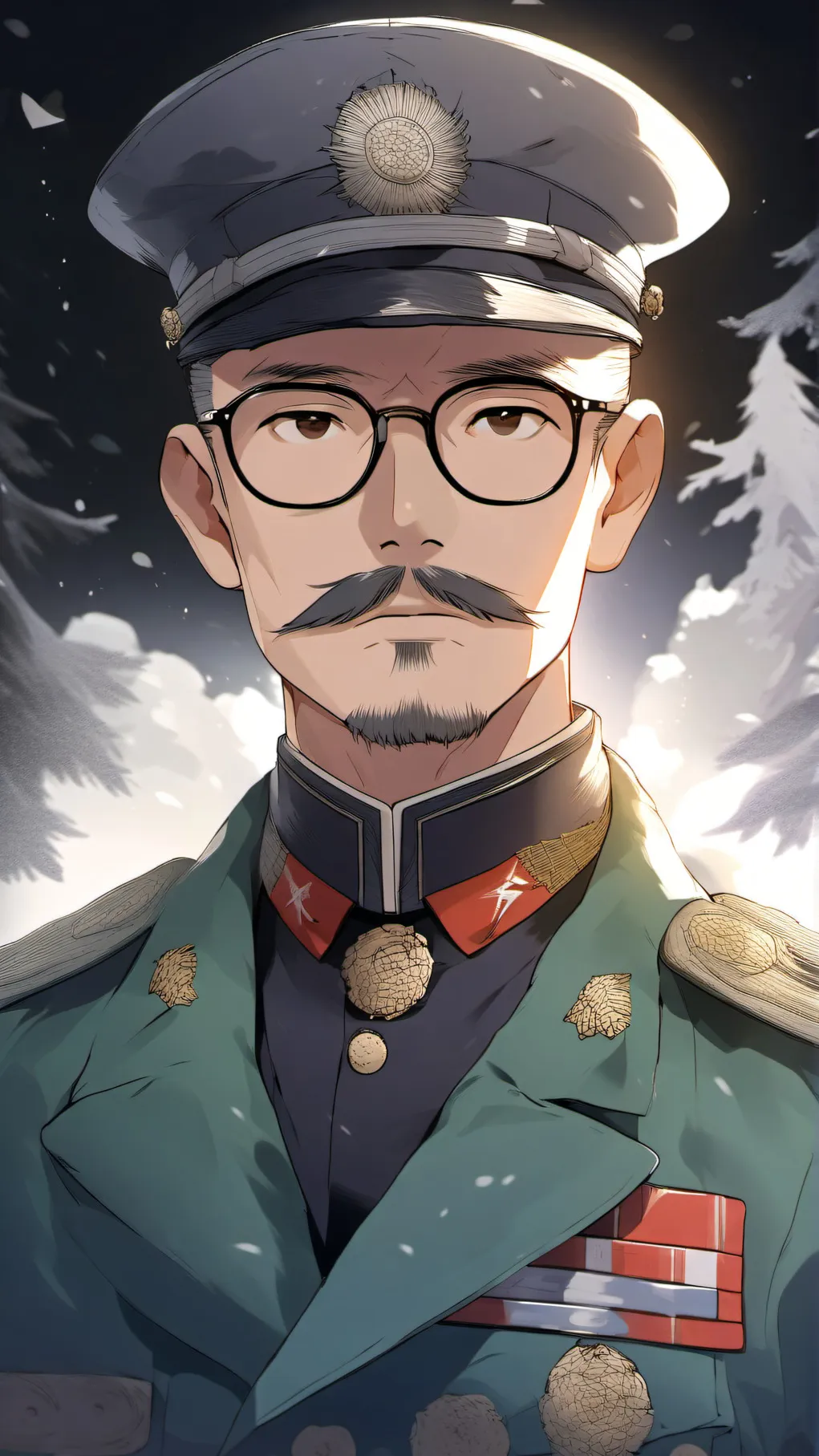 ai character: tojo hideki(silly) background