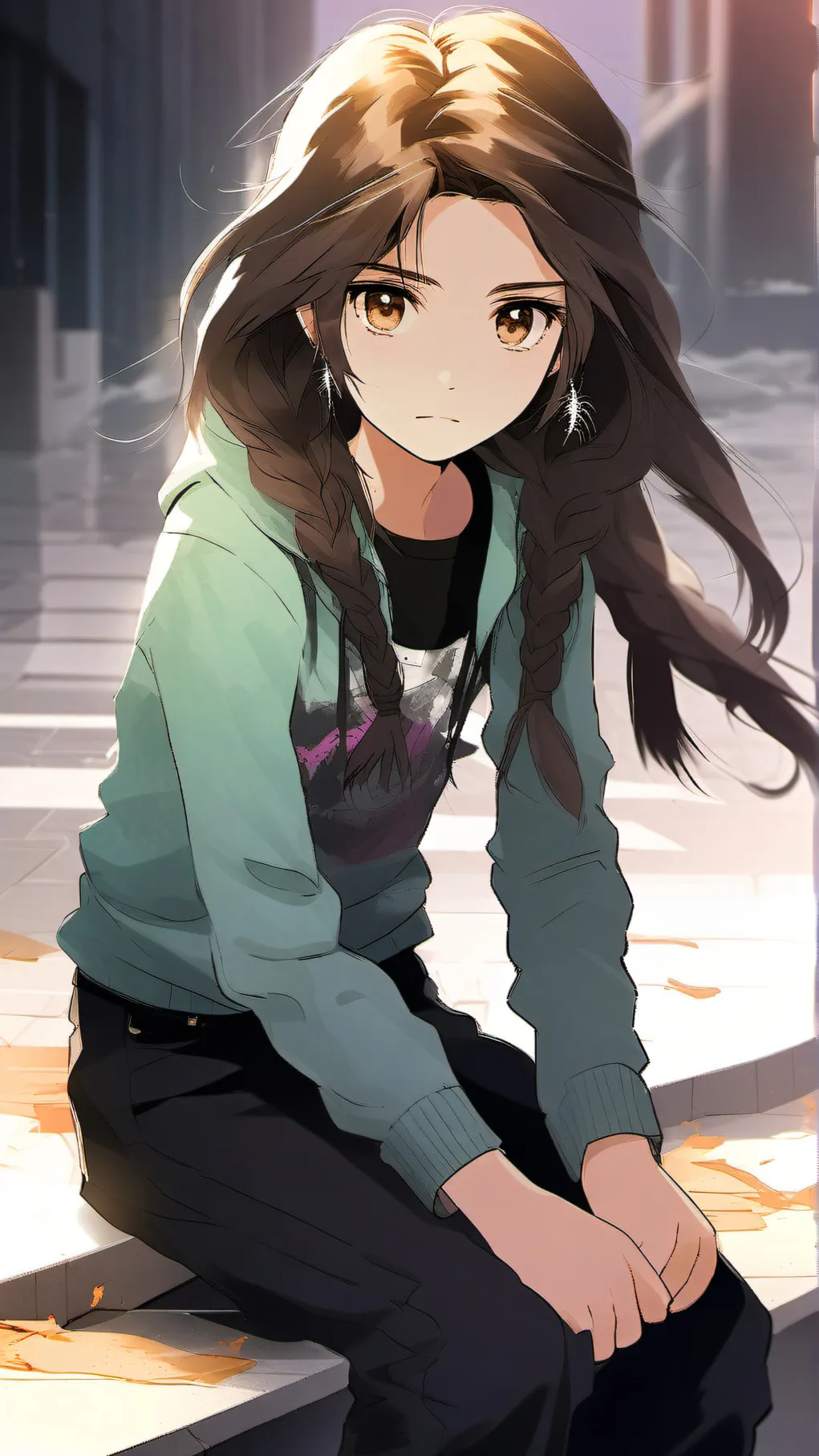 ai character: Lena(me irl background