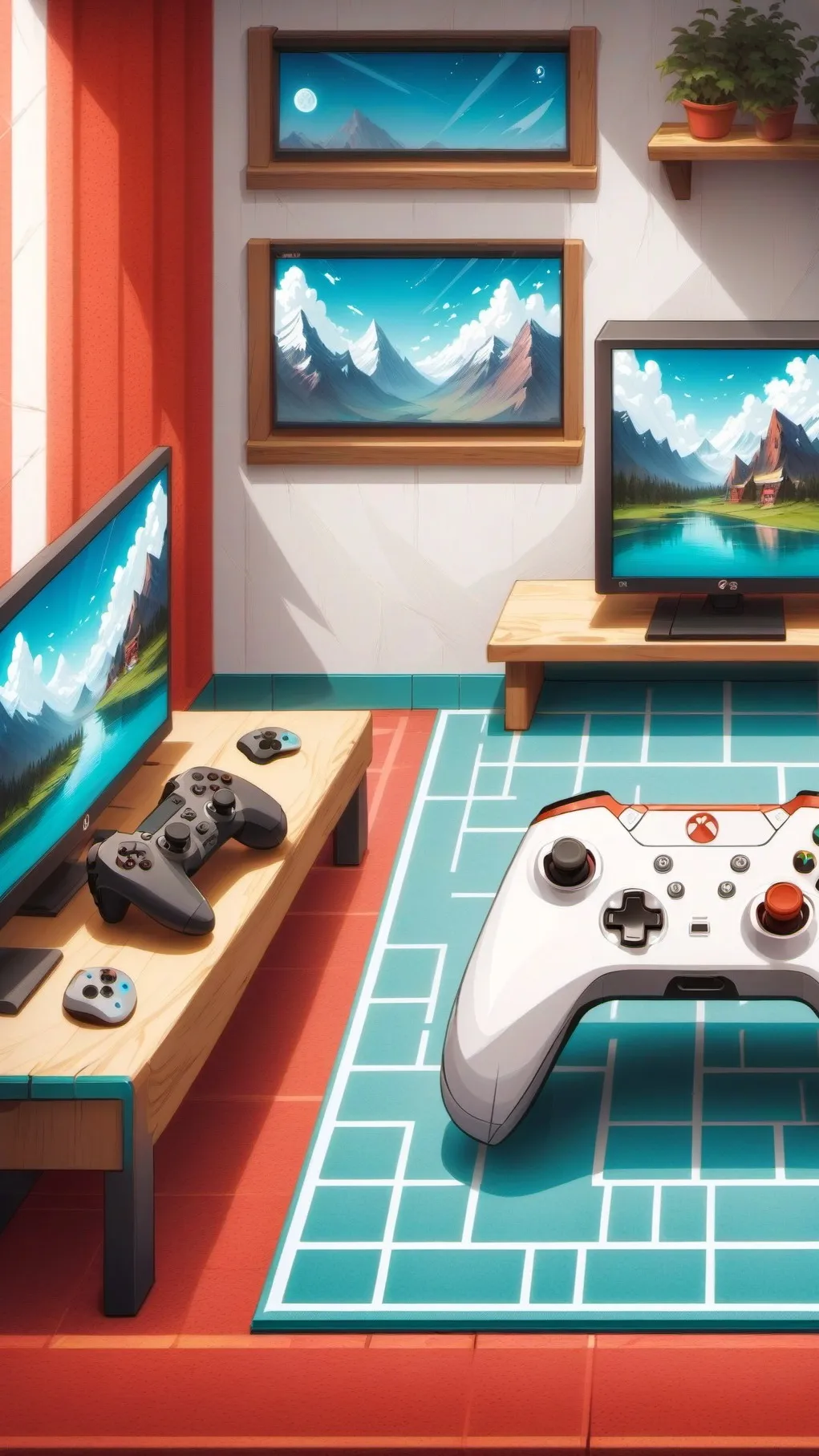 ai character: Gamer group background