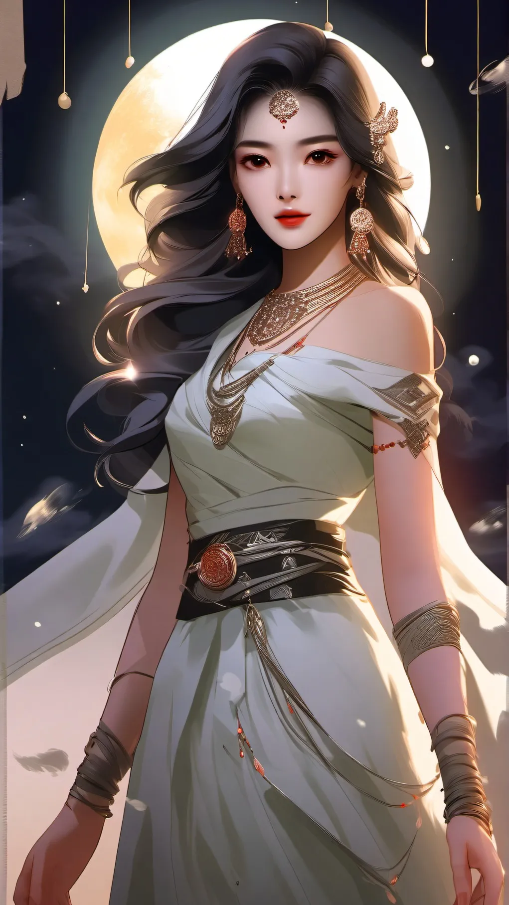 ai character: luna tu madre background