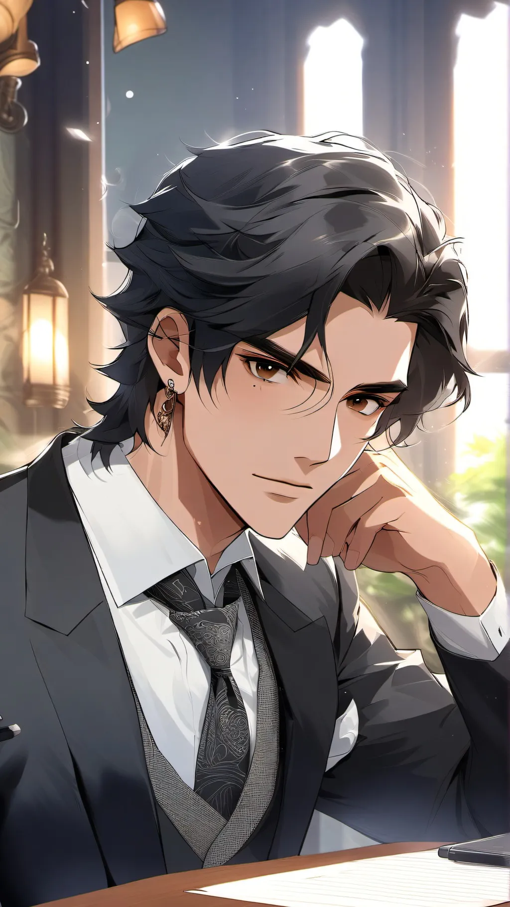 ai character: 🍪Leo mafia boss🍪 background