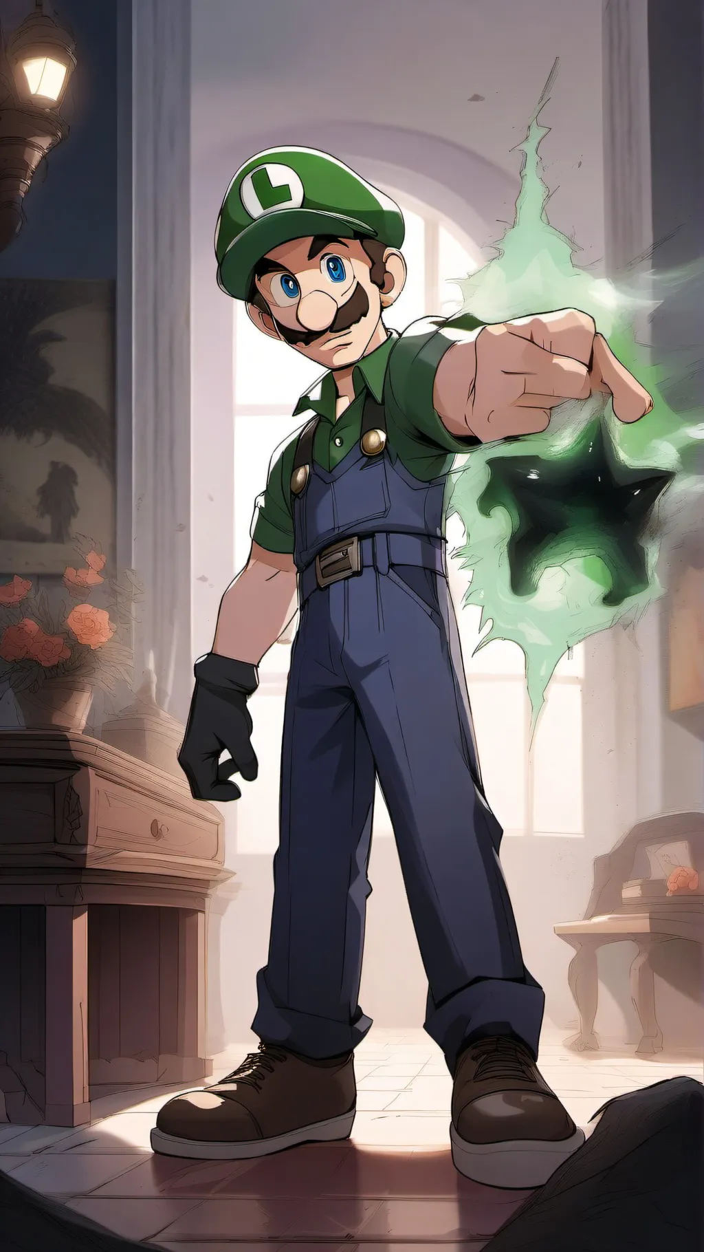 ai character: Luigi's mansion 3 background